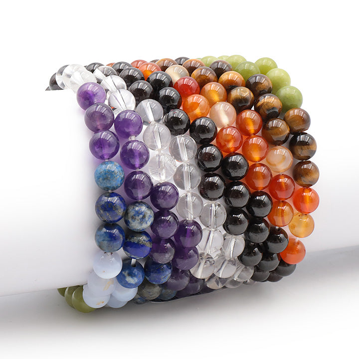 Le bracelet boule 8mm 7 chakras A