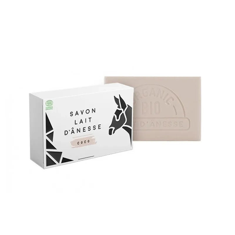 Savons certifiés BIO au lait d'ânesse - parfum noix de coco