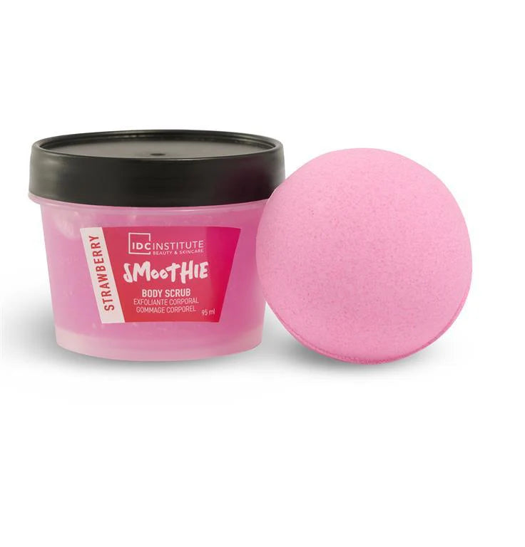 Coffret exfoliant & bombe de bain - Fraise