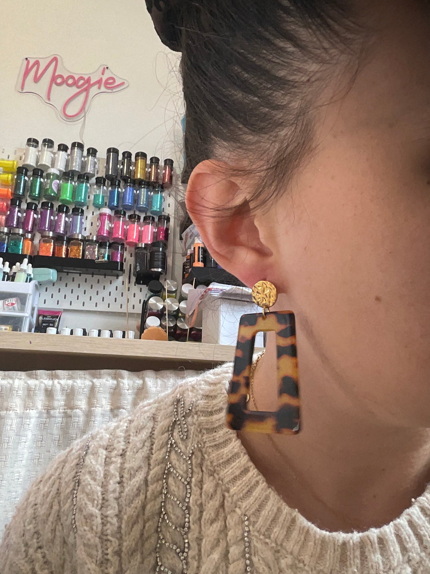 Les boucles d’oreilles « Jade »