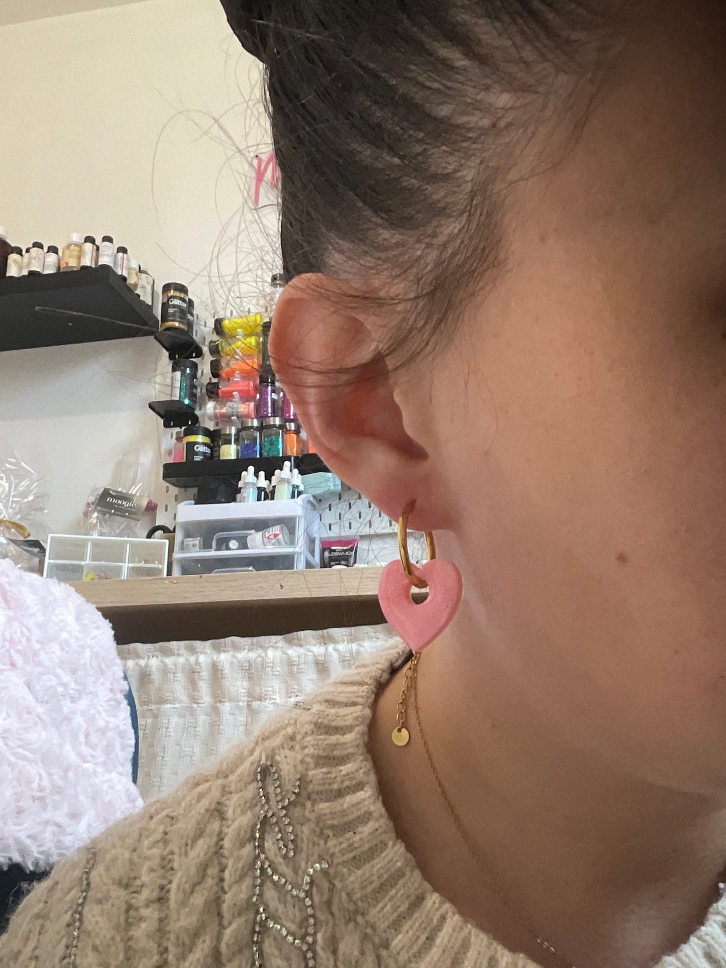 Les boucles d’oreilles « cœur »