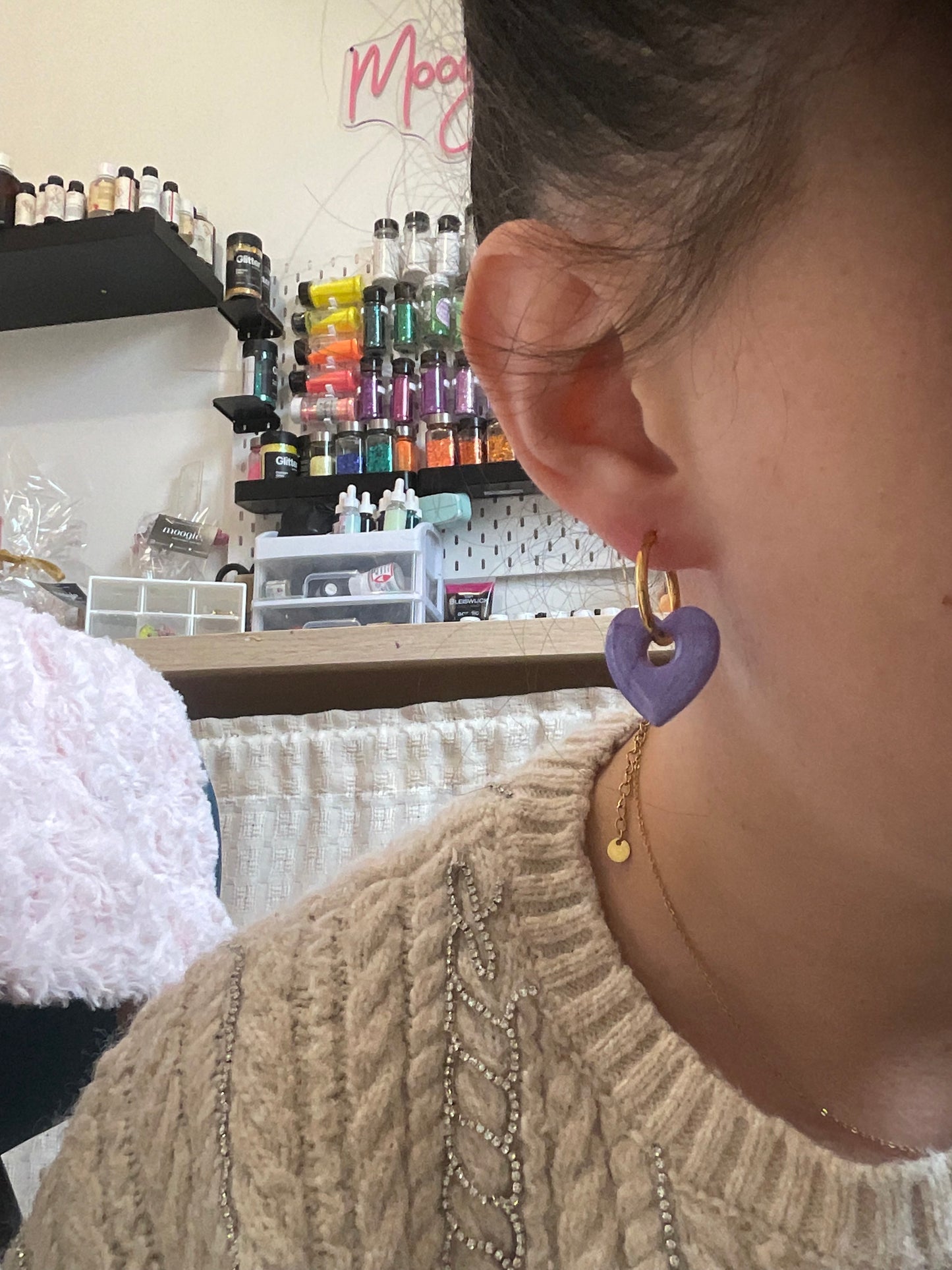 Les boucles d’oreilles « cœur »