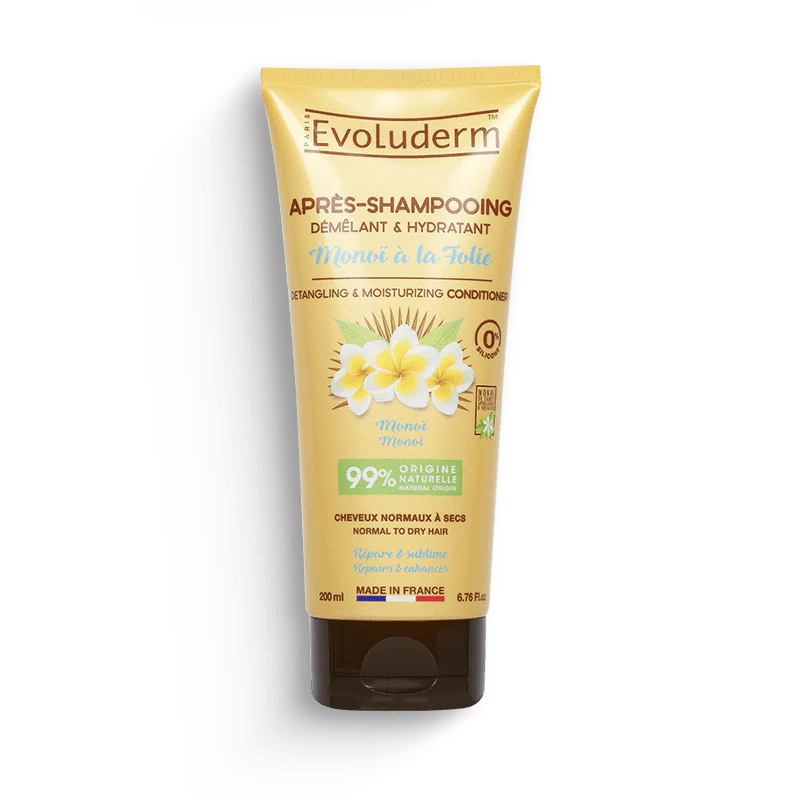 Après shampoing démêlant & hydratant au Monoï