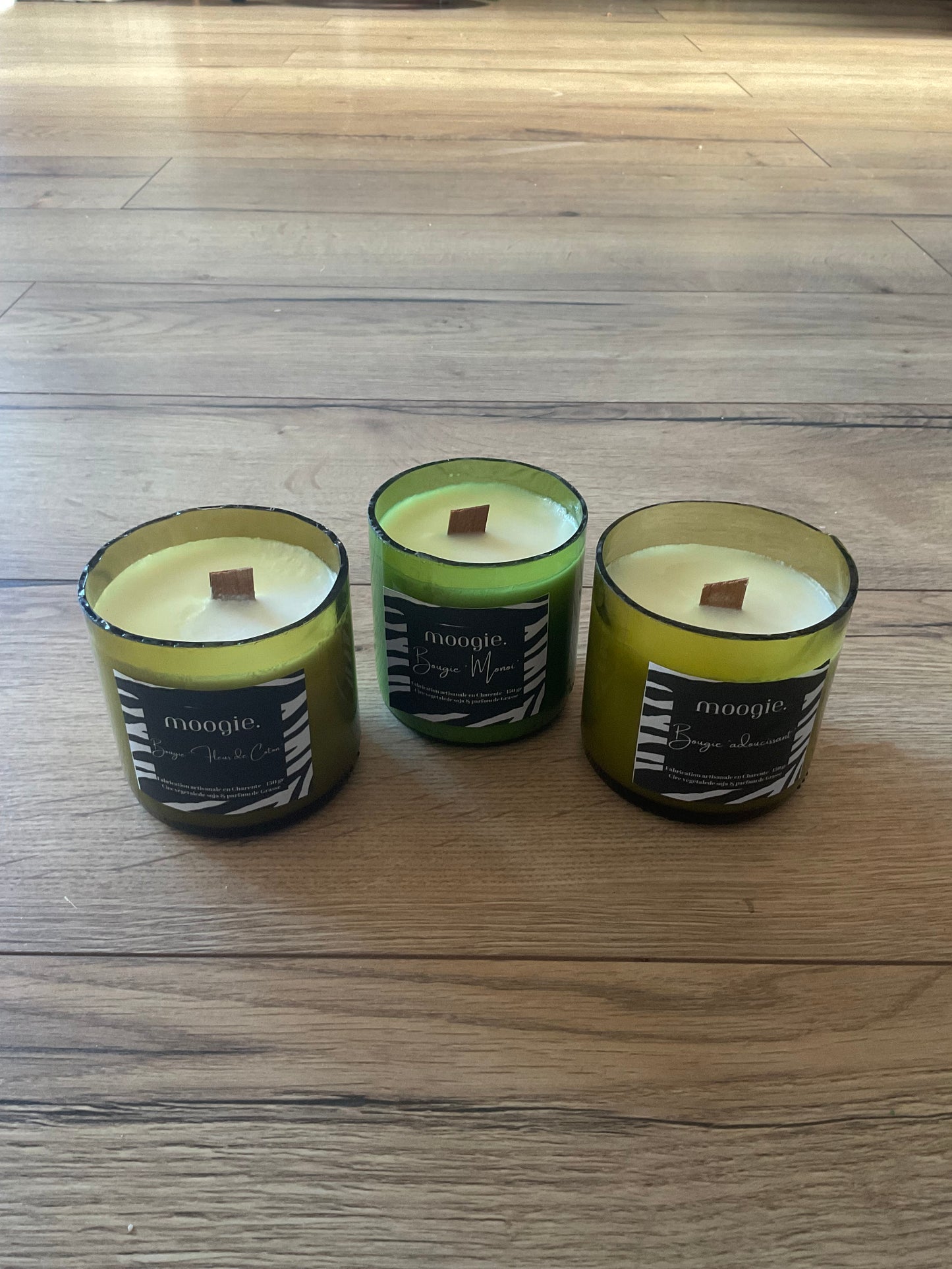 Les Bougies vin recyclé