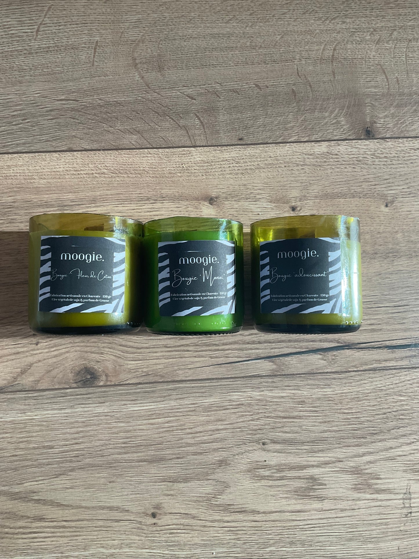 Les Bougies vin recyclé