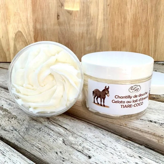 Le savon chantilly de douche - Au lait d’ânesse Coco Tiaré