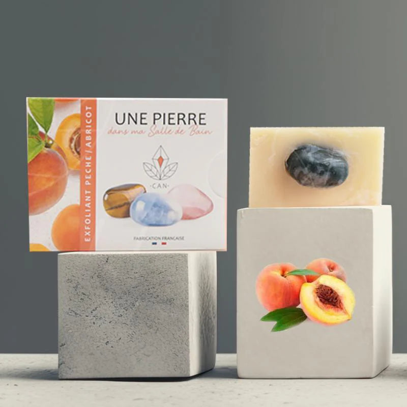 Le savon lithothérapie - exfoliant abricot