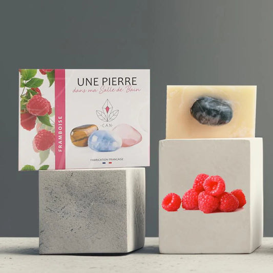 Le savon lithothérapie - Framboise