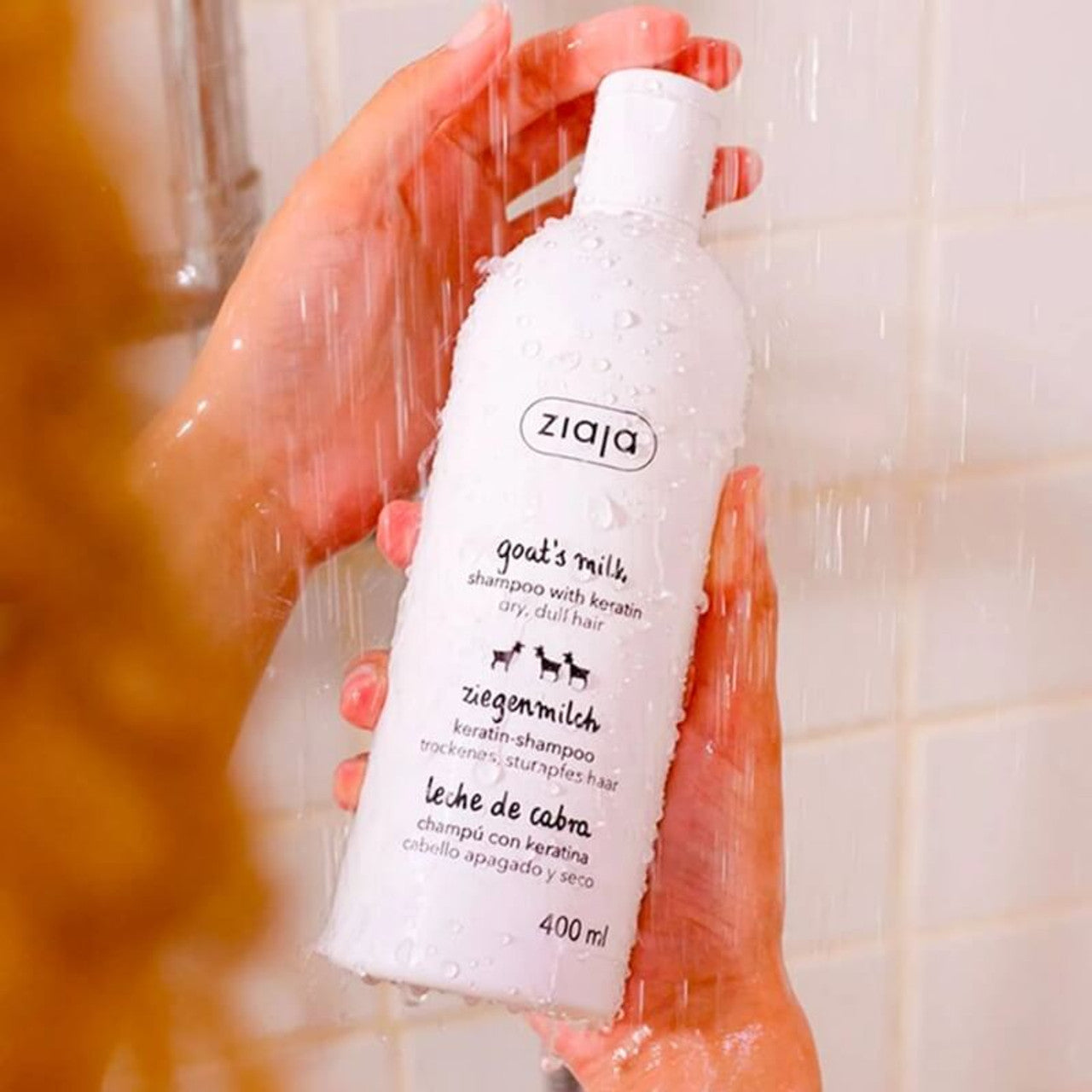 Shampoing Fortifiant à la Kératine et au Lait de Chèvre - Maxi Format 400ml
