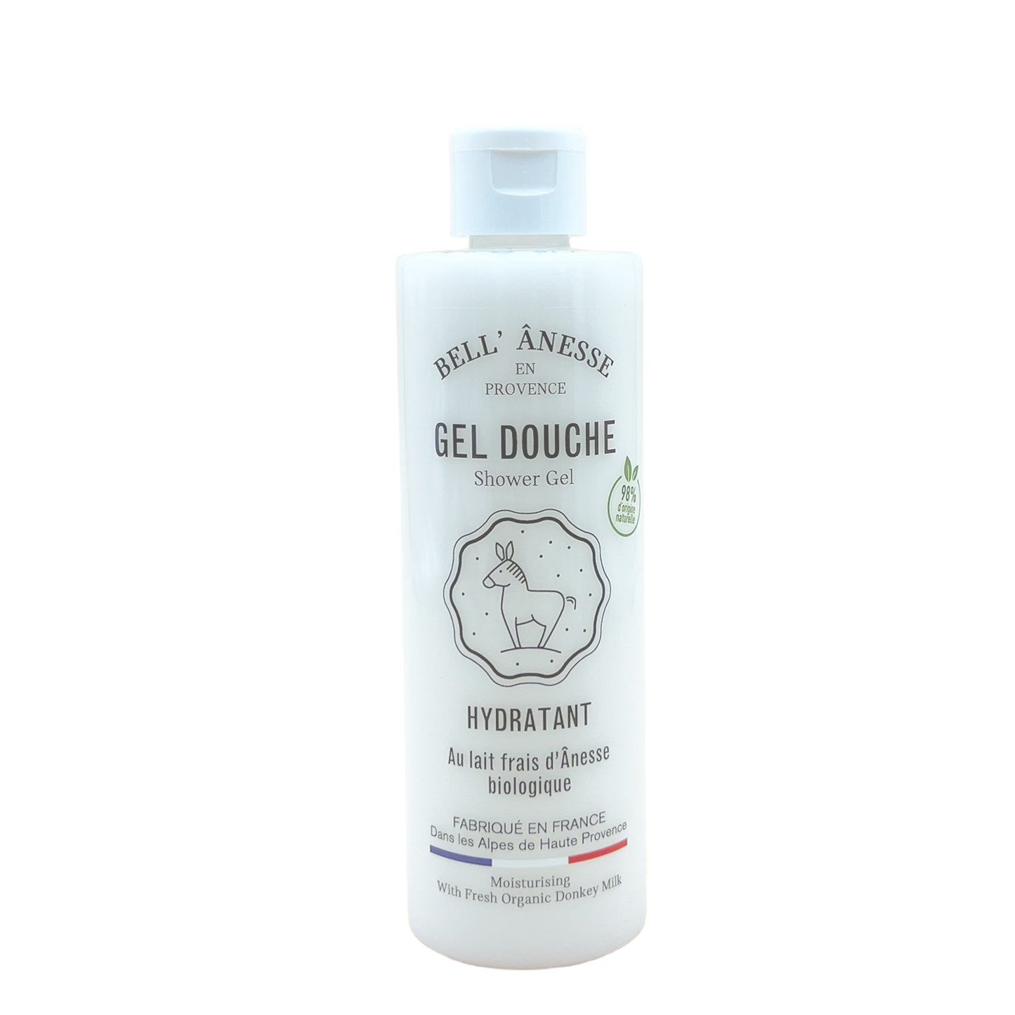 Gel douche au lait d'ânesse bio