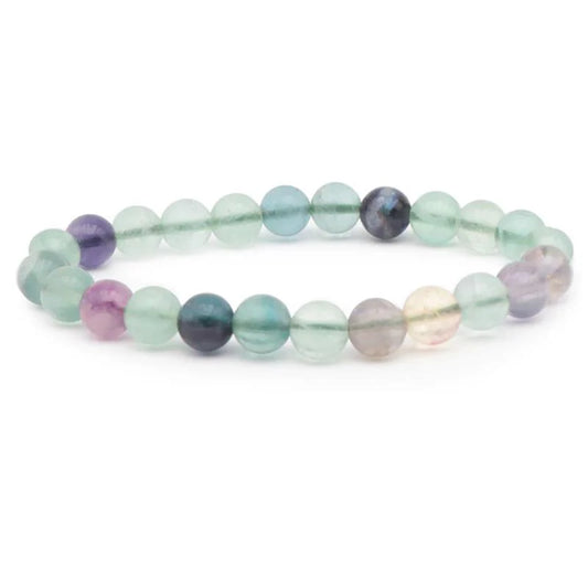 Le bracelet fluorine multicolore 8mm A