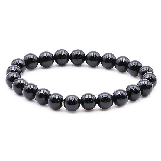 Le bracelet obsidienne noire 8mm A