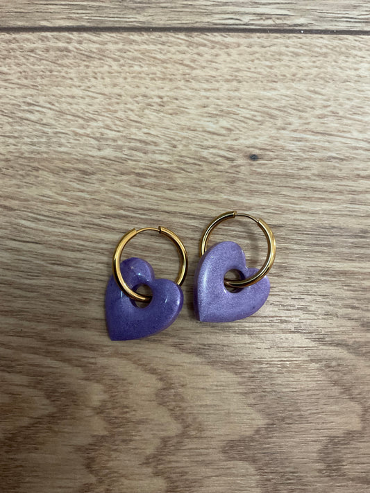 Les boucles d’oreilles « cœur »