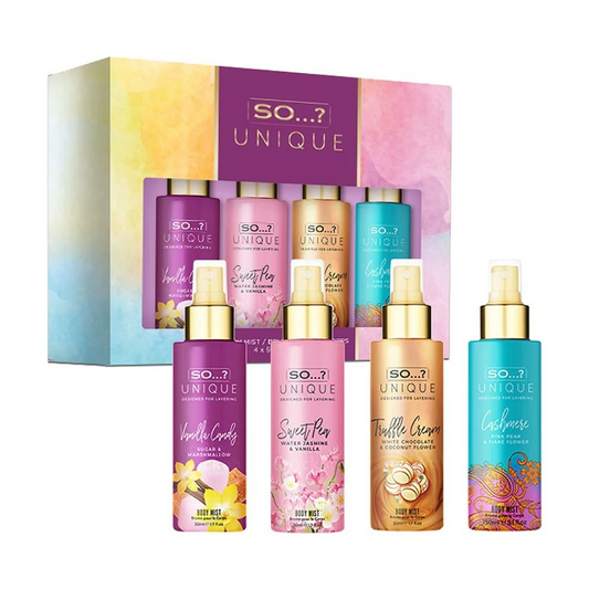 Coffret 4 Mini Brumes So Unique 50ml