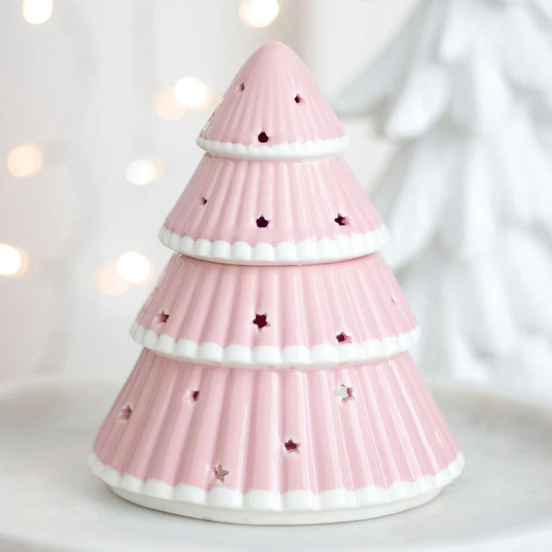 Brûle-parfum sapin rose