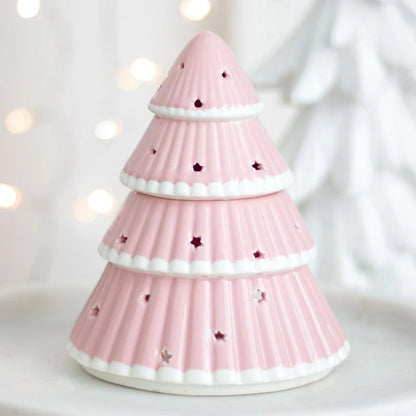 Brûle-parfum sapin rose