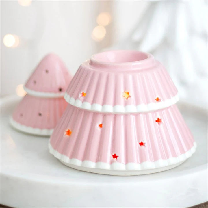 Brûle-parfum sapin rose