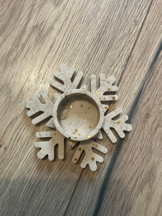 Les flocons de neige porte chauffe plat