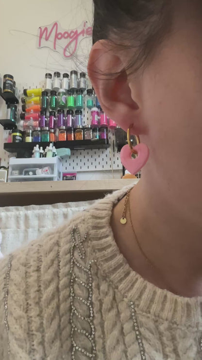 Les boucles d’oreilles « cœur »