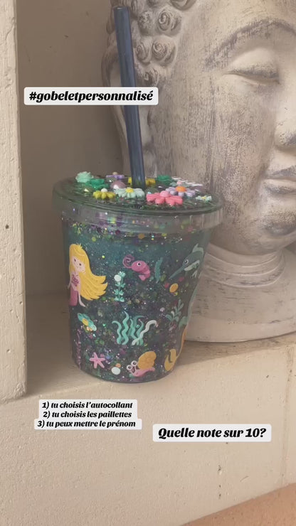 Les gobelets à paillettes à personnaliser