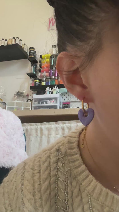 Les boucles d’oreilles « cœur »