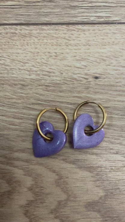 Les boucles d’oreilles « cœur »