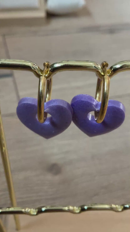 Les boucles d’oreilles « cœur »