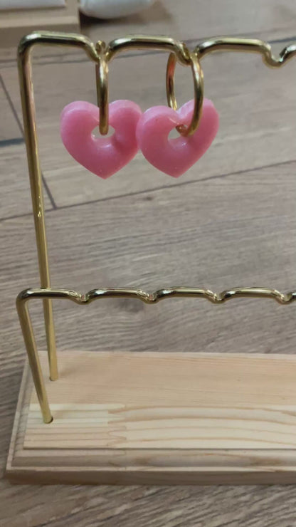 Les boucles d’oreilles « cœur »
