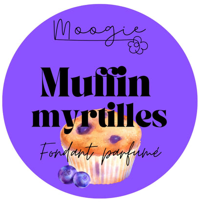 Fondant parfumé - Muffin myrtille
